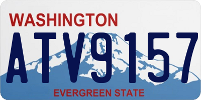 WA license plate ATV9157