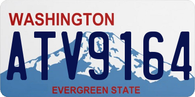 WA license plate ATV9164