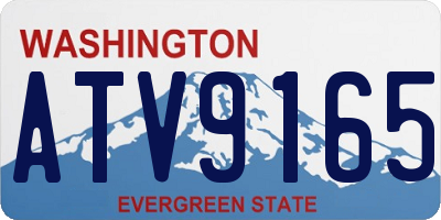 WA license plate ATV9165