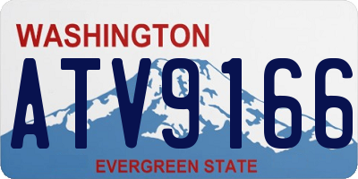 WA license plate ATV9166