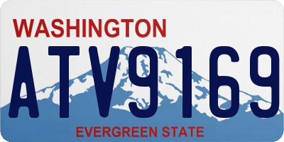 WA license plate ATV9169