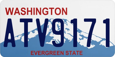 WA license plate ATV9171
