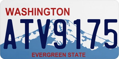 WA license plate ATV9175