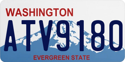 WA license plate ATV9180