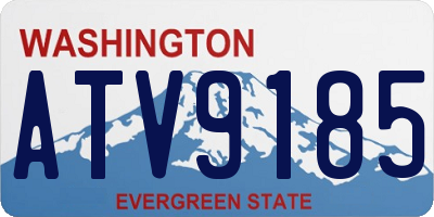 WA license plate ATV9185