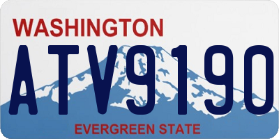 WA license plate ATV9190
