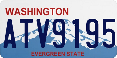 WA license plate ATV9195
