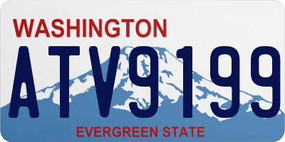 WA license plate ATV9199