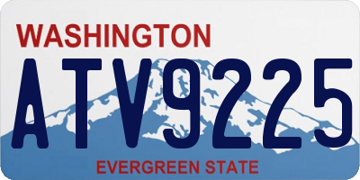 WA license plate ATV9225