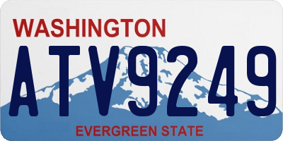 WA license plate ATV9249