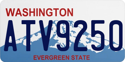 WA license plate ATV9250