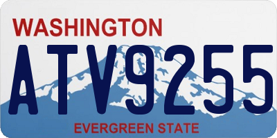 WA license plate ATV9255