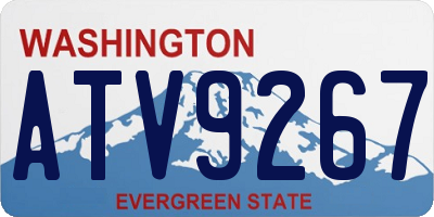 WA license plate ATV9267