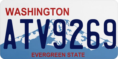 WA license plate ATV9269