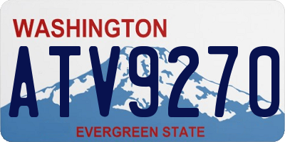WA license plate ATV9270