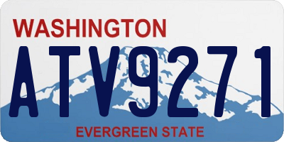 WA license plate ATV9271