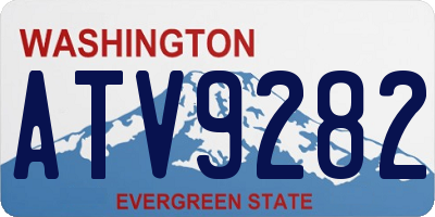 WA license plate ATV9282