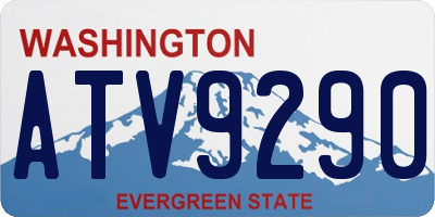 WA license plate ATV9290