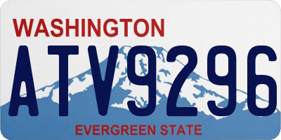 WA license plate ATV9296