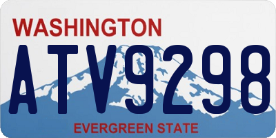 WA license plate ATV9298