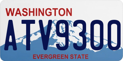 WA license plate ATV9300