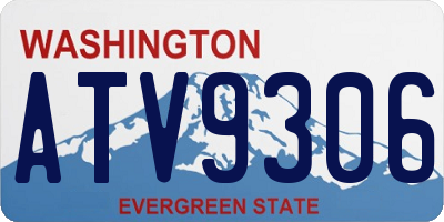 WA license plate ATV9306