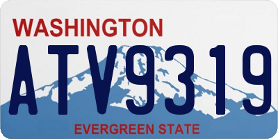 WA license plate ATV9319