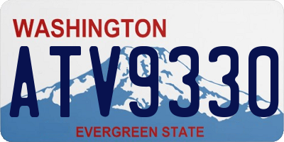 WA license plate ATV9330