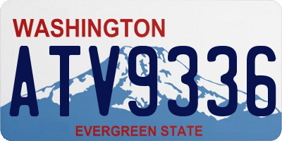 WA license plate ATV9336