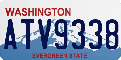 WA license plate ATV9338