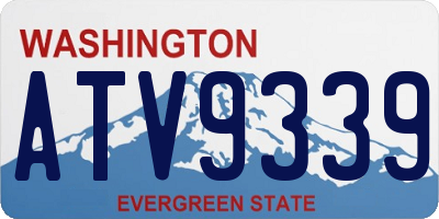 WA license plate ATV9339