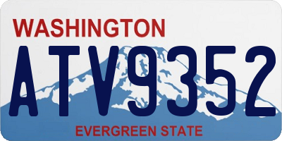 WA license plate ATV9352