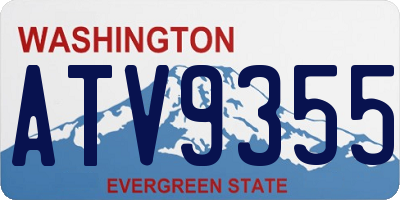 WA license plate ATV9355