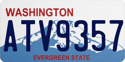 WA license plate ATV9357