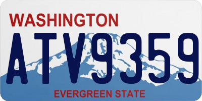 WA license plate ATV9359