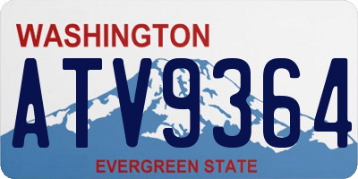 WA license plate ATV9364