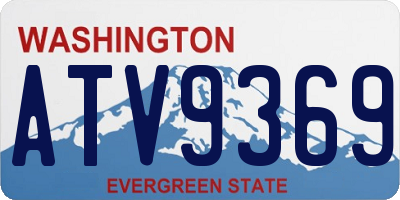 WA license plate ATV9369
