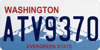 WA license plate ATV9370