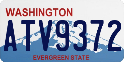 WA license plate ATV9372