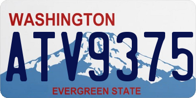 WA license plate ATV9375
