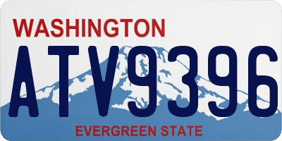 WA license plate ATV9396