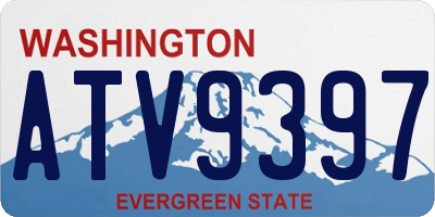 WA license plate ATV9397