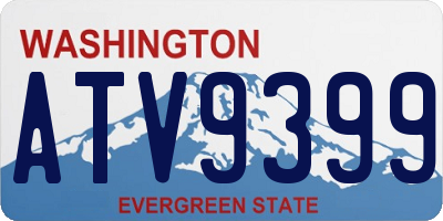 WA license plate ATV9399
