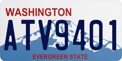 WA license plate ATV9401