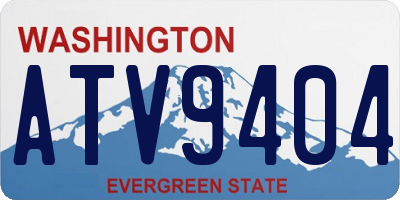WA license plate ATV9404