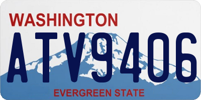 WA license plate ATV9406