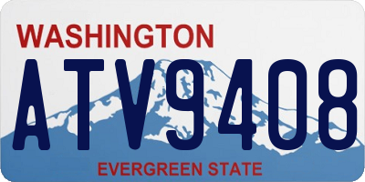 WA license plate ATV9408