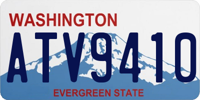 WA license plate ATV9410