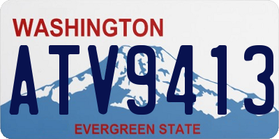 WA license plate ATV9413