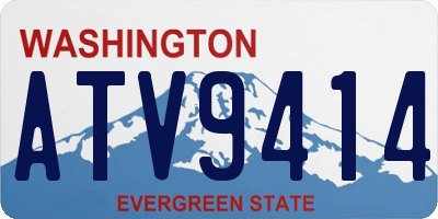 WA license plate ATV9414